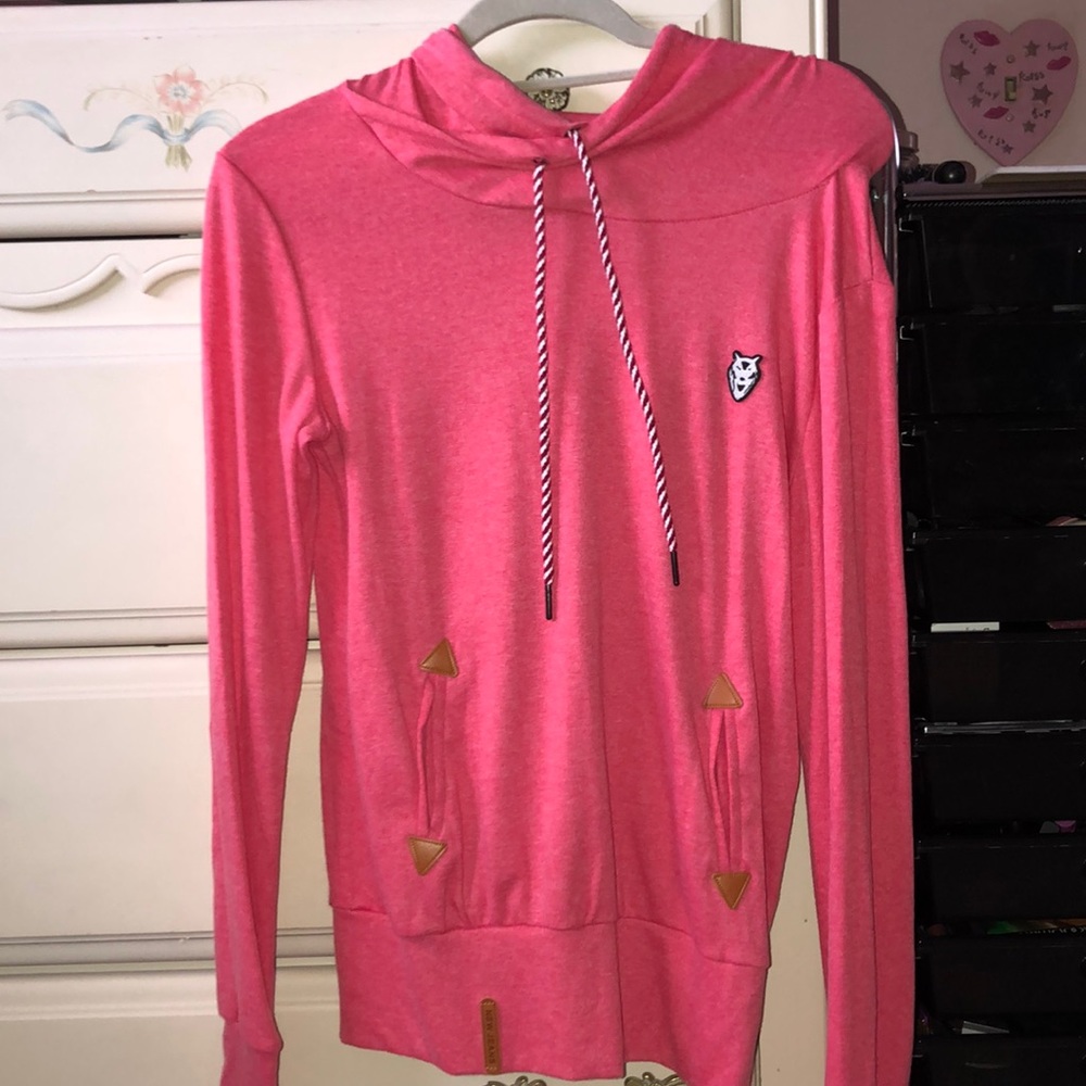 Pink hoodie